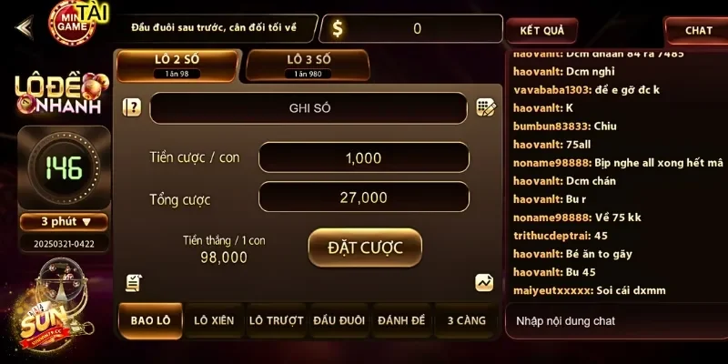 Đề Siêu Tốc 3 Phút Sunwin – Cách Chơi Nhanh Thắng Lớn 100% 3 Tham gia chơi đề siêu tốc 3 phút sẽ đem đến tỷ lệ thắng cao và hấp dẫn